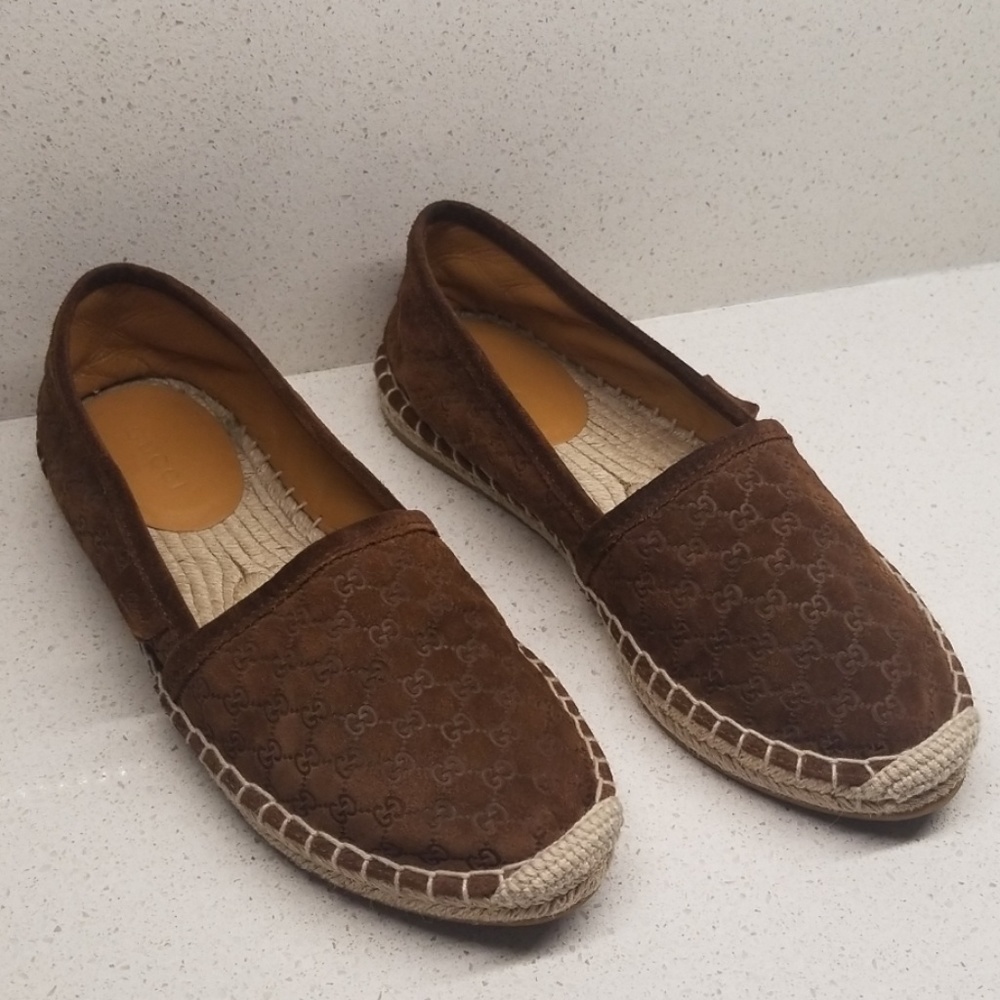 GUCCI Guccissima espadrilles (size 5") - Picture 1 of 7